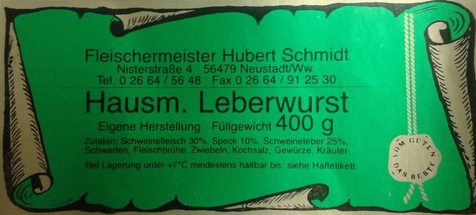 Hausmacher Leberwurst